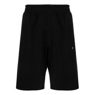 Pantalones Cortos deportivos con estampado Wave Diag de la colección SS22, versión estándar, negro
