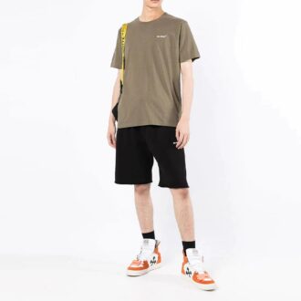 Pantalones Cortos deportivos con estampado Wave Diag de la colección SS22, versión estándar, negro