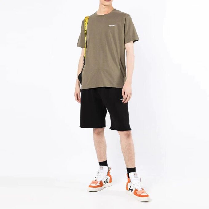 Pantalones Cortos deportivos con estampado Wave Diag de la colección SS22, versión estándar, negro