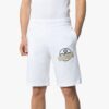 Pantalones Cortos deportivos con logo estampado, blancos