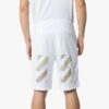 Pantalones Cortos deportivos con logo estampado, blancos