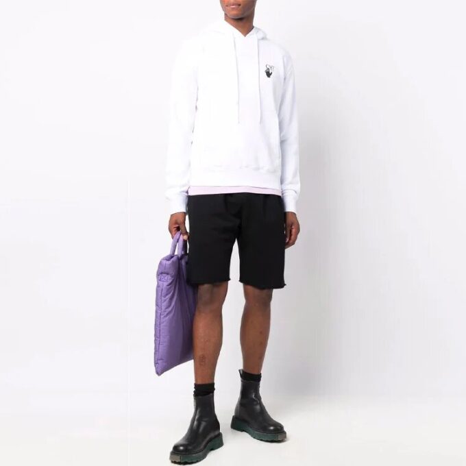 Pantalones Cortos deportivos con logo retro FW21, versión ajustada, negros