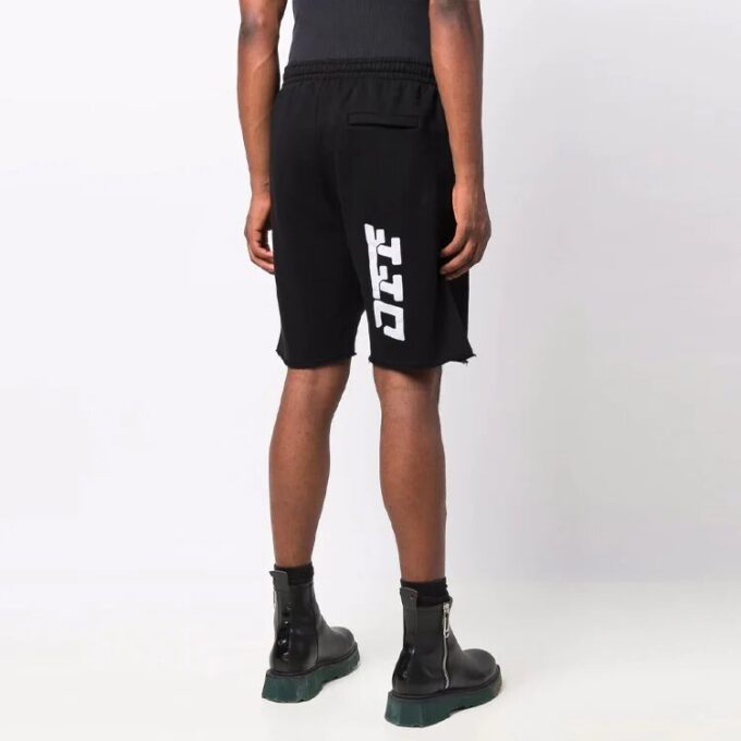 Pantalones Cortos deportivos con logo retro FW21, versión ajustada, negros