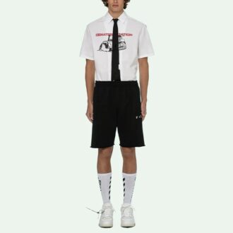 Pantalones Cortos deportivos con logo SS21, negros