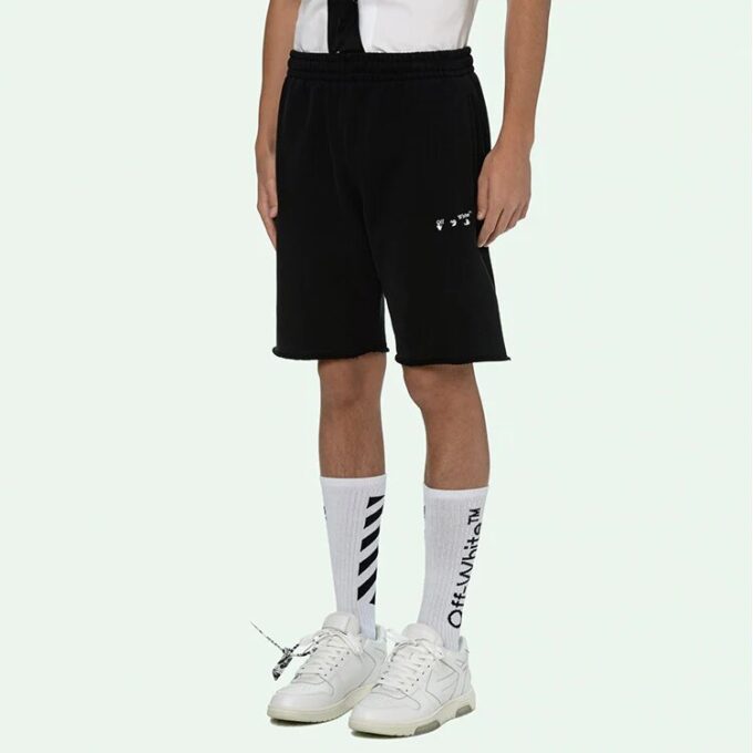 Pantalones Cortos deportivos con logo SS21, negros