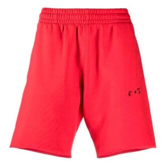 Pantalones Cortos deportivos con logotipo bordado SS21, rojo