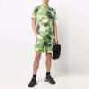 Pantalones Cortos deportivos de punto con logo para hombre Off-White, corte holgado, verde
