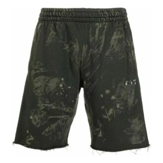 Pantalones Cortos deportivos hasta la rodilla con estampado de logotipo de la colección primavera-verano 2021, versión en verde Pantalones Cortos deportivos hasta la rodilla con estampado de logotipo de la colección primavera-verano 2021, versión en verde