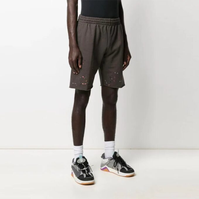 Pantalones Cortos deportivos holgados con estampado SS21, versión gris