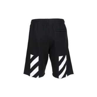 Pantalones Cortos deportivos Off-White para hombre de la colección primavera-verano 2022 con estampado del logotipo, versión en negro Pantalones Cortos deportivos Off-White para hombre de la colección primavera-verano 2022 con estampado del logotipo, versión en negro