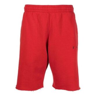 Pantalones Cortos deportivos rectos con estampado del logotipo de la temporada primavera-verano 2021, versión roja