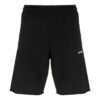 Pantalones Cortos deportivos rectos con logo de cadena y flecha, negros