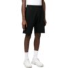 Pantalones Cortos deportivos rectos con logo de cadena y flecha, negros