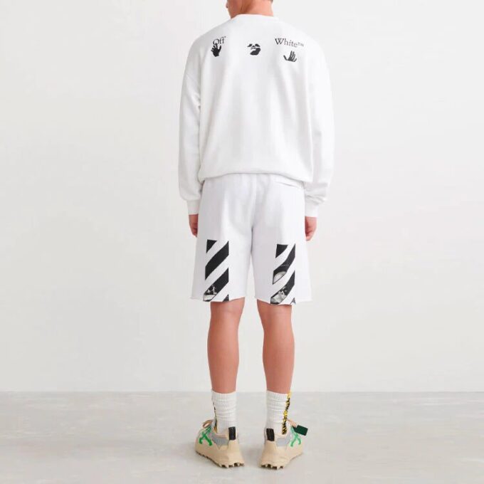 Pantalones Cortos deportivos versión SS22, color blanco