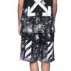 Pantalones Cortos con estampado de salpicaduras de tinta, negros