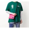 Pantalones cortos holgados con estampado del logotipo Kiss 21, verde
