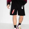 Pantalones cortos informales con apliques Pascal FW20 para hombre, color negro