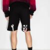 Pantalones cortos informales con apliques Pascal FW20 para hombre, color negro