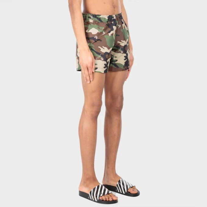 Pantalones Cortos informales con estampado de camuflaje SS21, versión verde