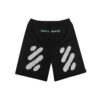 Pantalones Cortos informales con estampado de letras, negros