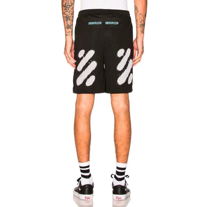 Pantalones Cortos informales con estampado de letras, negros