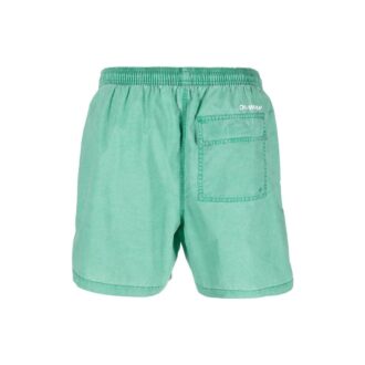 Pantalones Cortos informales con estampado del logotipo Off-White para hombre, colección Otoño-Invierno 2022, versión verde