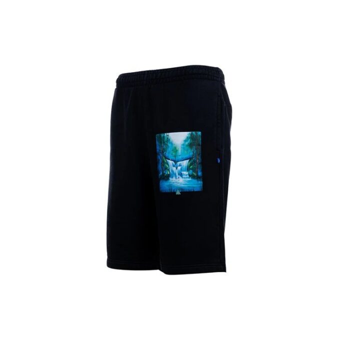 Pantalones Cortos informales con estampado pintado, versión estándar, negro
