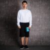Pantalones Cortos informales con estampado pintado, versión estándar, negro