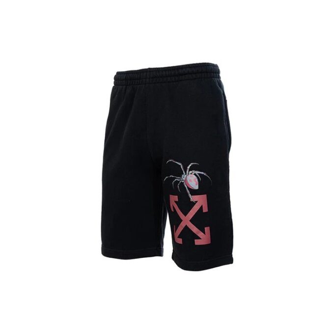 Pantalones Cortos informales con estampado, versión estándar, negro