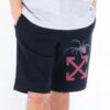 Pantalones Cortos informales con estampado, versión estándar, negro