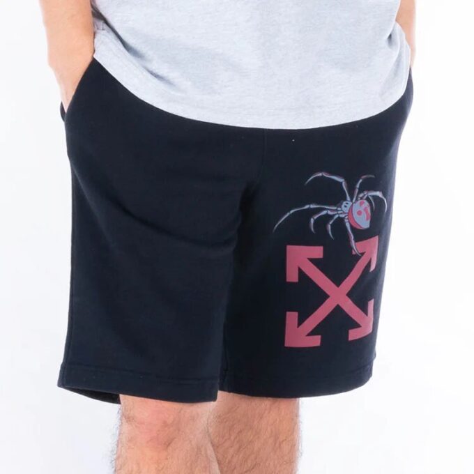 Pantalones Cortos informales con estampado, versión estándar, negro