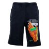 Pantalones Cortos Informales con Estampado, versión negra