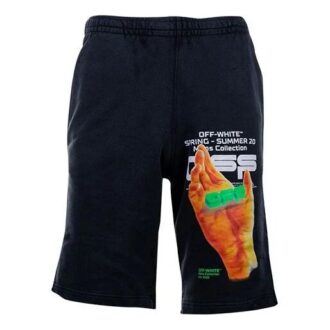 Pantalones Cortos Informales con Estampado, versión negra