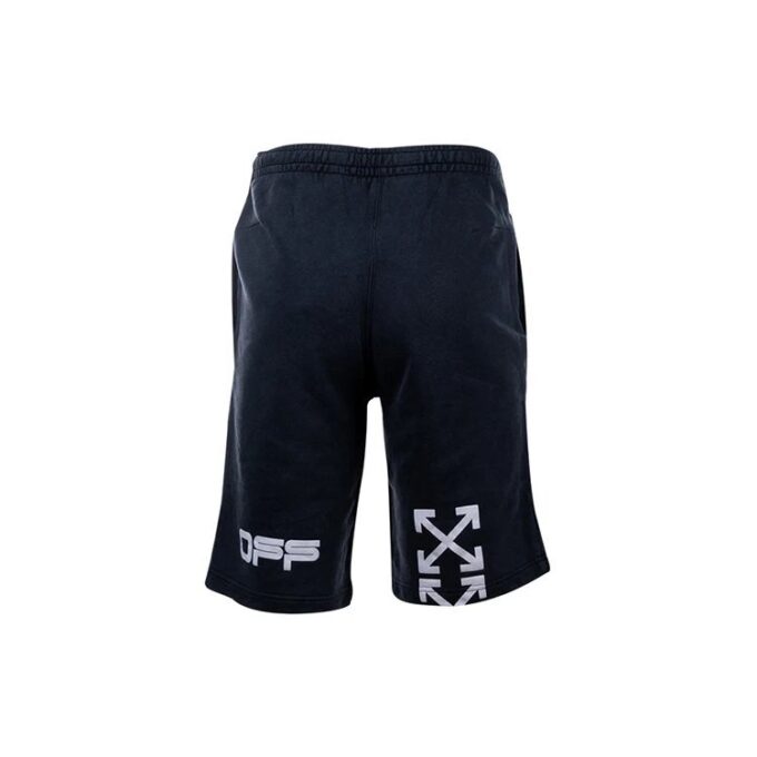 Pantalones Cortos Informales con Estampado, versión negra
