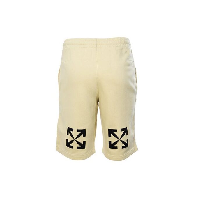 Pantalones Cortos informales con logo impreso en letras, versión amarilla