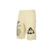 Pantalones Cortos informales con logo impreso en letras, versión amarilla