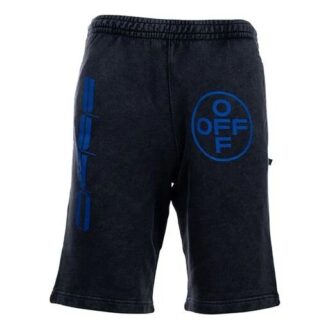 Pantalones Cortos informales con logotipo alfabético, versión gris