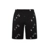 Pantalones Cortos informales de algodón con estampado completo de letras FW21, versión negra