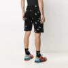 Pantalones Cortos informales de algodón con estampado completo de letras FW21, versión negra