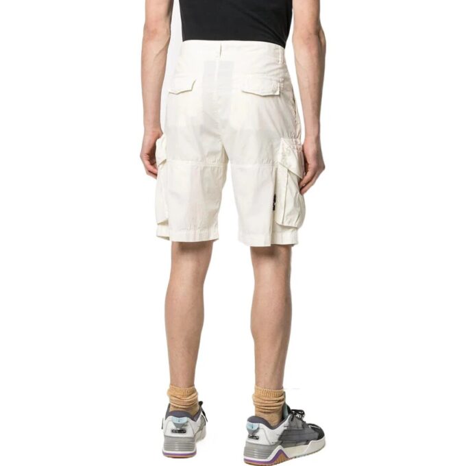 Pantalones Cortos informales de un solo color para hombre Off-White, blancos