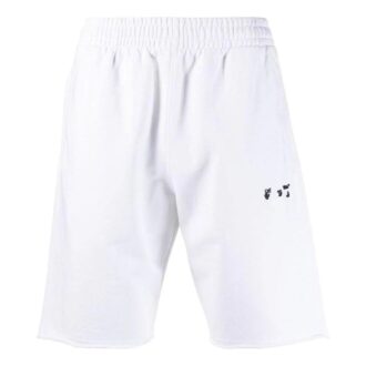 Pantalones Cortos Informales Off-White para hombre, colección Otoño-Invierno 2022, con logo, versión blanca