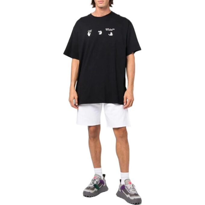Pantalones Cortos Informales Off-White para hombre, colección Otoño-Invierno 2022, con logo, versión blanca