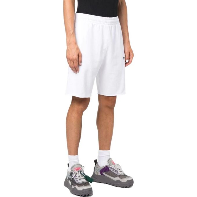 Pantalones Cortos Informales Off-White para hombre, colección Otoño-Invierno 2022, con logo, versión blanca