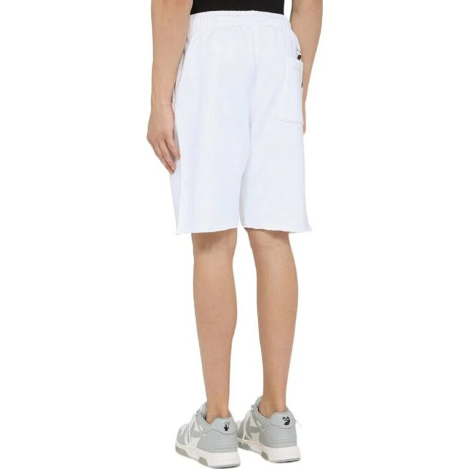 Pantalones Cortos Off-White para hombre, colección primavera-verano 2022, color liso, versión blanca