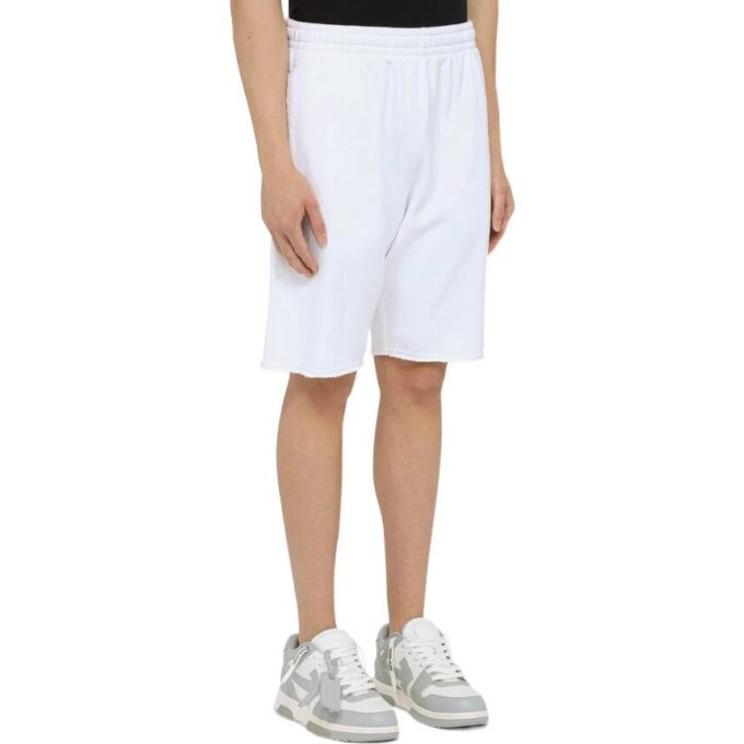 Pantalones Cortos Off-White para hombre, colección primavera-verano 2022, color liso, versión blanca