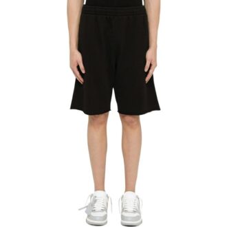 Pantalones Cortos Off-White para hombre, colección primavera-verano 2022, color liso, versión negra