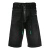 Pantalones Cortos Off-White para hombre con cremallera, versión Ordinary, negros