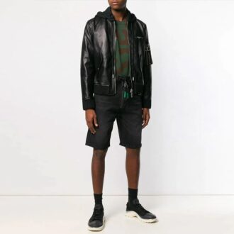 Pantalones Cortos Off-White para hombre con cremallera, versión Ordinary, negros