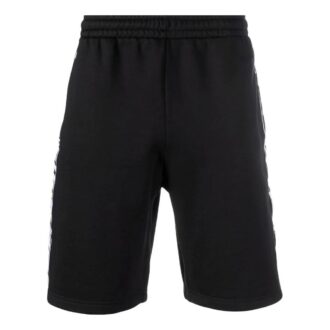 Pantalones Cortos Off-White para hombre FW22 con logo lateral y cintura elástica, versión deportiva, color negro