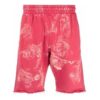 Pantalones Cortos Off-White para hombre, temporada primavera-verano 2021, estilo deportivo, rojo